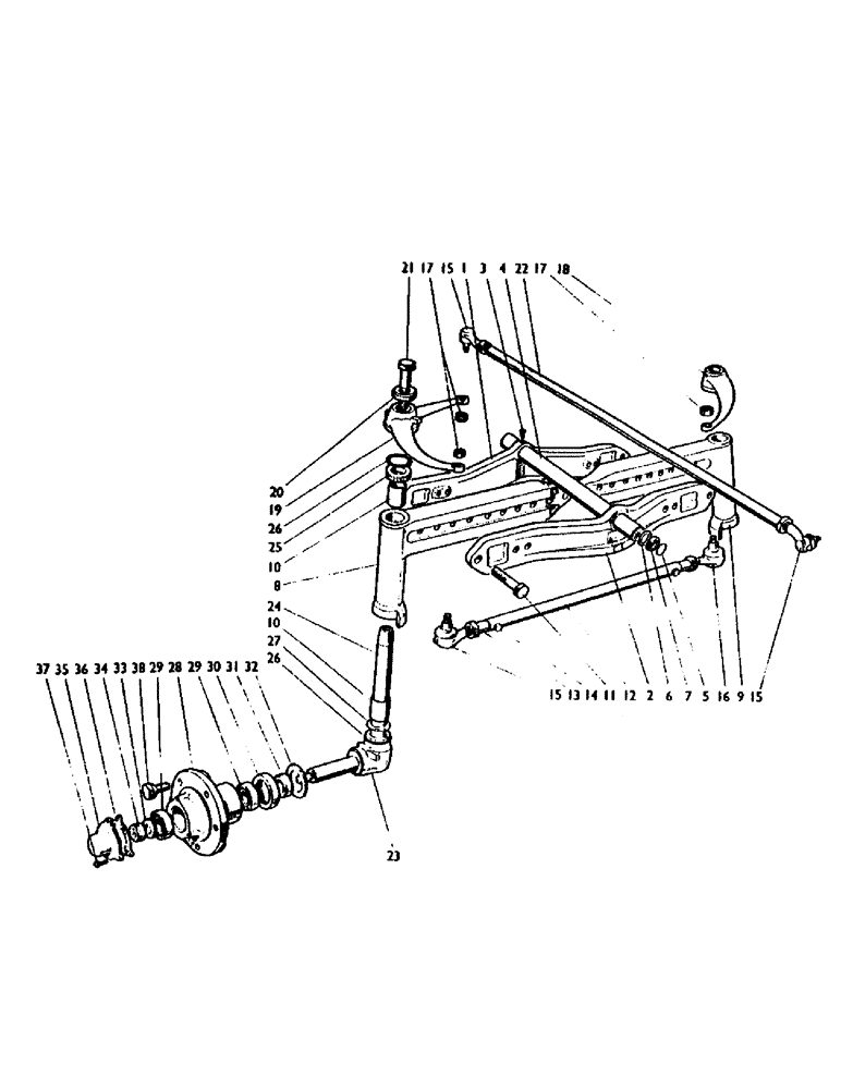 Схема запчастей Case IH 850 - (68) - FRONT AXLE Steering & Front Axle