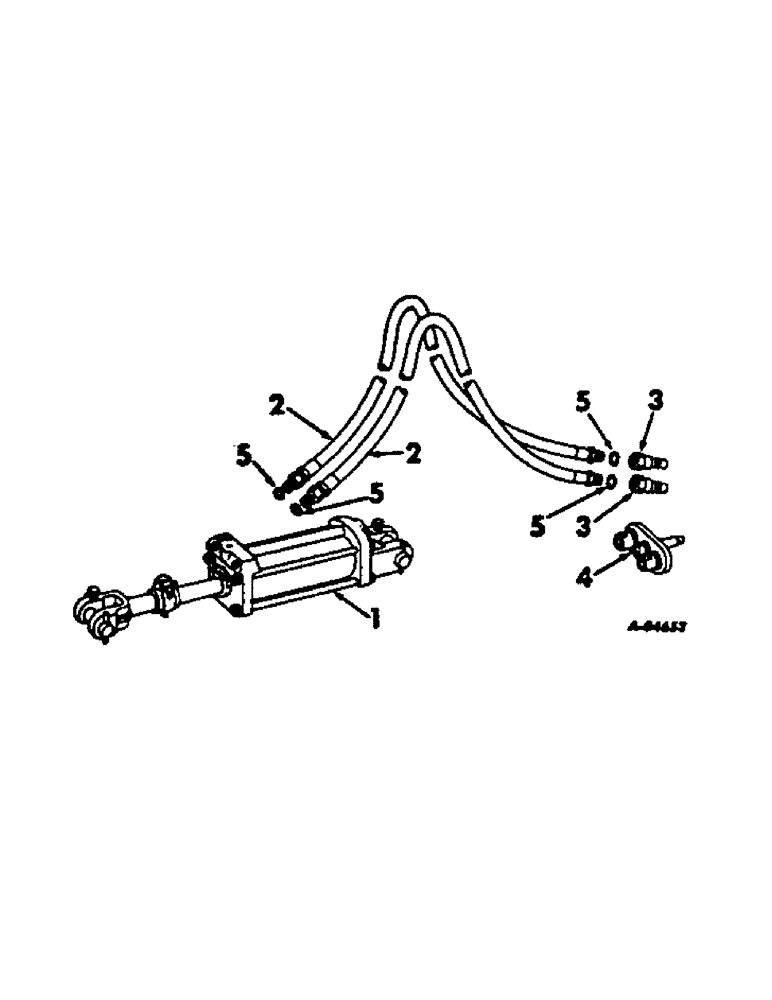 Схема запчастей Case IH 340 - (X-09[B]) - HYDRAULIC CYLINDER AND CONNECTIONS 