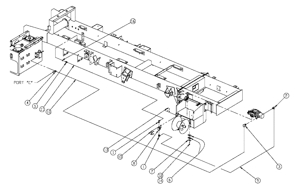 Схема запчастей Case IH 810 - (12-011) - PRESSURE WASHER W/WET KIT HYD Pressure Washer