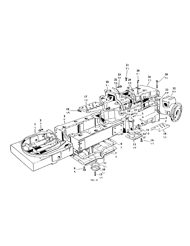 Схема запчастей Case IH 950 - (086) - FRONT EXTENSION, MAIN FRAME AND COVERS (09) - CHASSIS