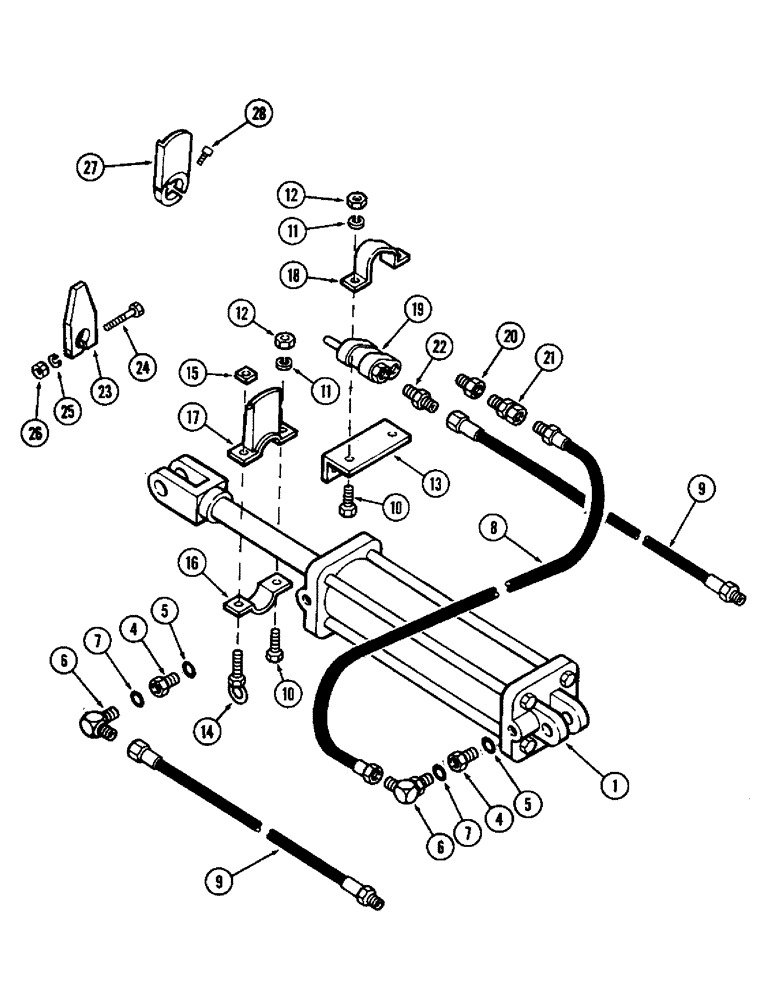 Схема запчастей Case IH DOT 17 - (10) - DEPTH CONTROL ASSEMBLY, EXTERNAL 