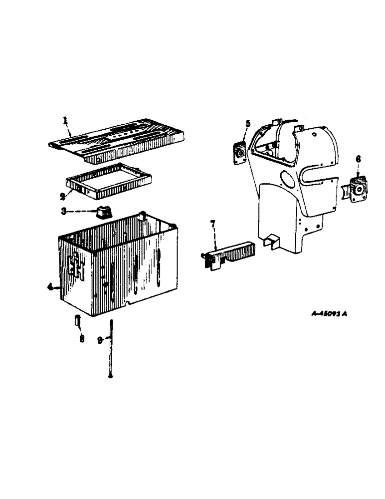 Схема запчастей Case IH 300 - (110) - ELECTRICAL SYSTEM, CARBURETED ENGINE, BATTERY BOX (06) - ELECTRICAL SYSTEMS