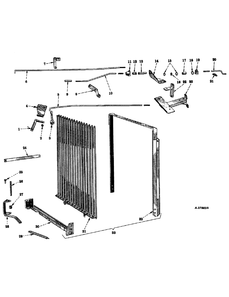 Схема запчастей Case IH 450-SERIES - (214) - CHASSIS, RADIATOR SHUTTER AND CONTROLS (12) - CHASSIS