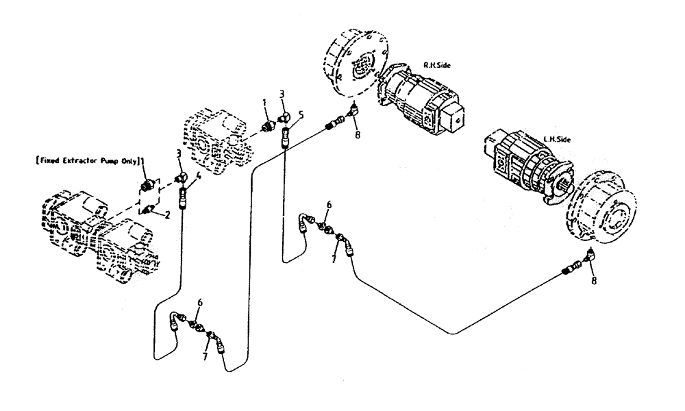 Схема запчастей Case IH 7700 - (B07-10) - HYDRAULIC CIRCUIT (FAIL SAFE BRAKE 7700), UP TO AND Hydraulic Components & Circuits