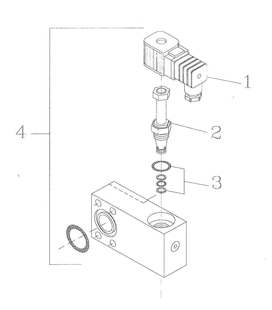 Схема запчастей Case IH 7700 - (B05[14]) - HYDRAULIC SOLENOID VALVE Hydraulic Components & Circuits