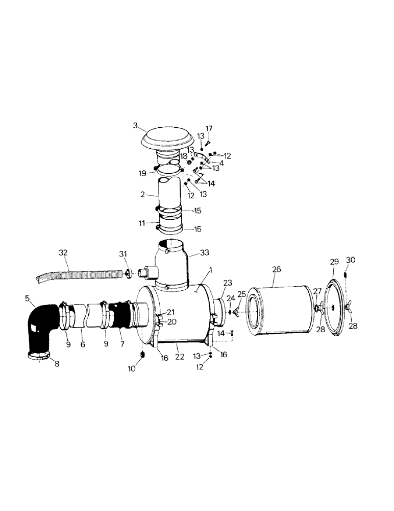 Схема запчастей Case IH ST210 - (04-05) - AIR INTAKE (04) - Drive Train