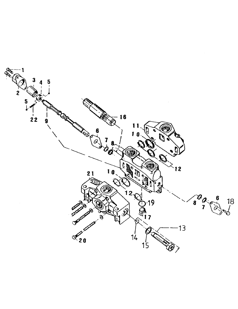 Схема запчастей Case IH 7000 - (B04-21) - HYDRAULICS, VALVE, BASECUTTER/ROLLERS Hydraulic Components & Circuits