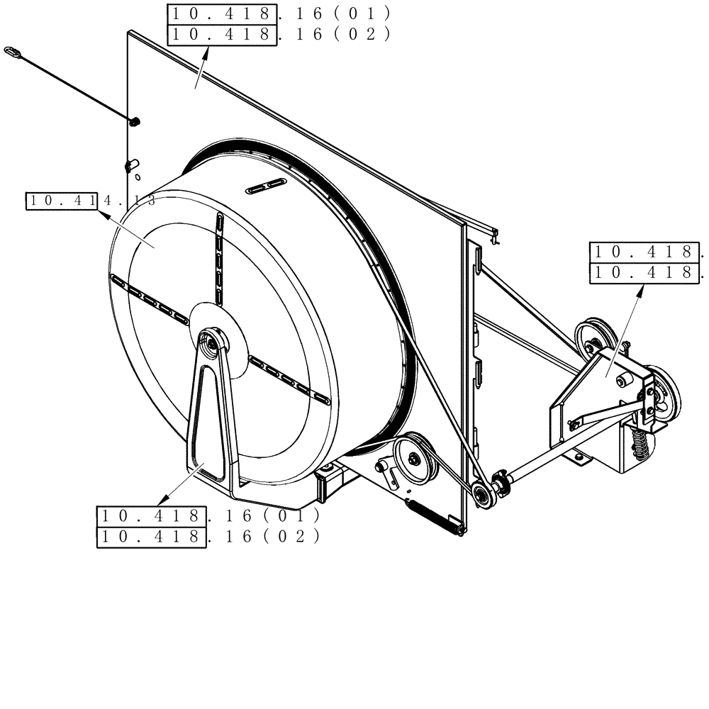 Схема запчастей Case IH 9120 - (00.000.10[02C]) - PICTORIAL INDEX - ROTARY AIR SCREEN - 9120 (00) - GENERAL & PICTORIAL INDEX