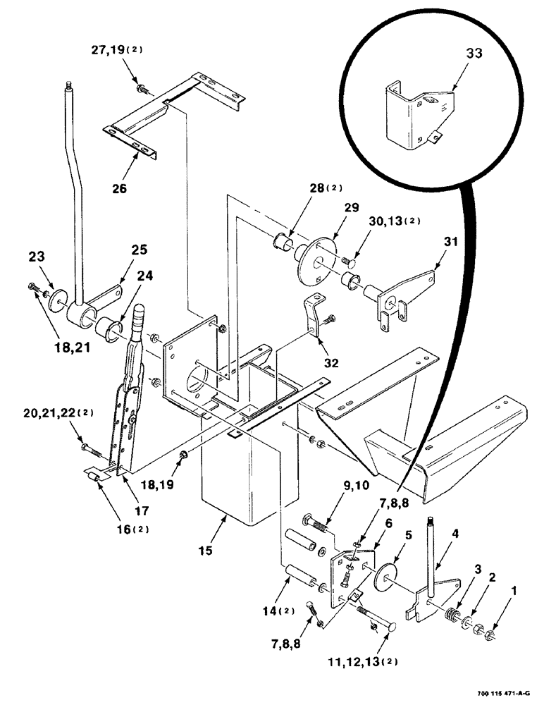 Схема запчастей Case IH 8830 - (7-22) - CONTROLS ASSEMBLY, OPERATORS (09) - CHASSIS