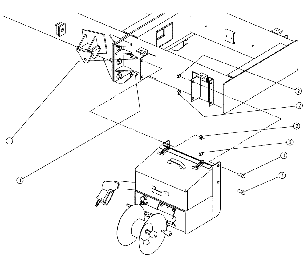Схема запчастей Case IH 438 - (13-009) - PRESSURE WASHER W/WET KIT MOUNT Pressure Washer