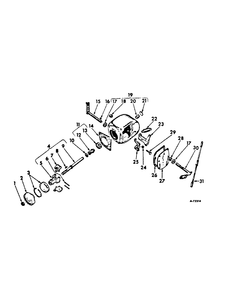 Схема запчастей Case IH BC-144 - (H-24) - GOVERNOR AND CONNECTIONS 