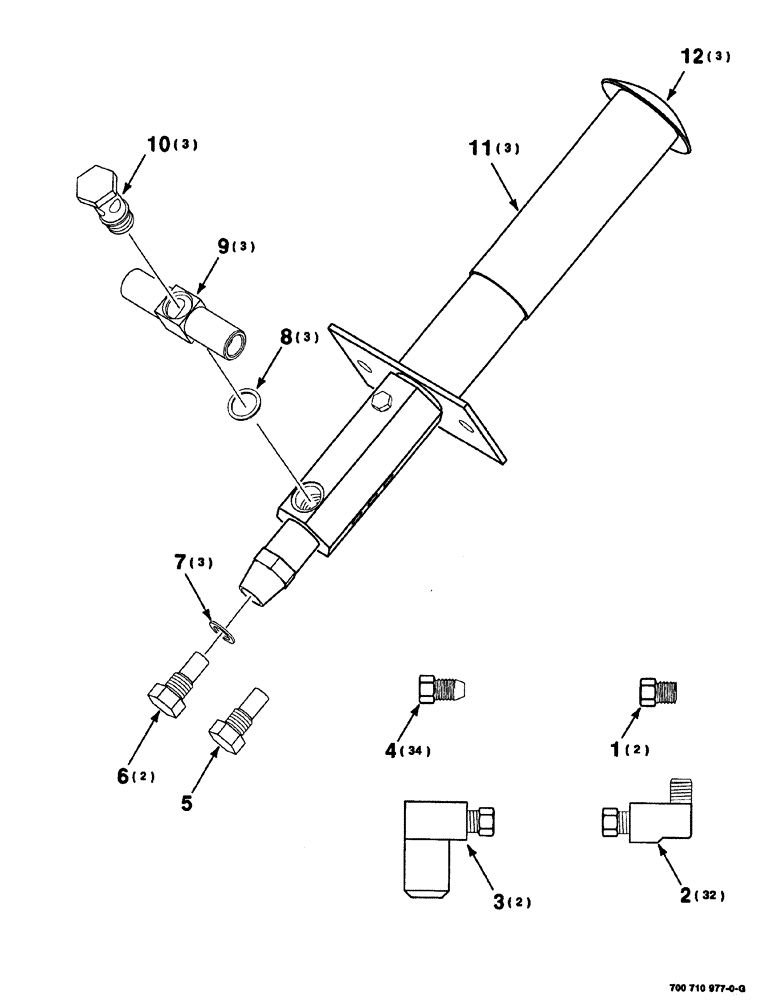 Схема запчастей Case IH 8576 - (06-042) - LUBE KNOTTER KIT, 700710977 LUBE KNOTTER KIT-COMPLETE (14) - BALE CHAMBER