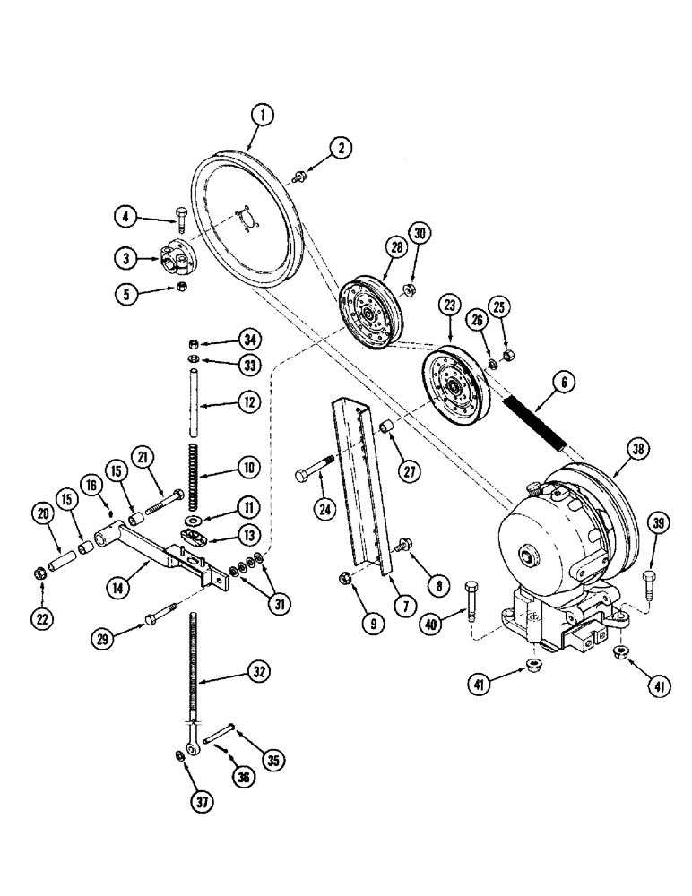 Схема запчастей Case IH 1020 - (9B-10) - KNIFE DRIVE (09) - CHASSIS/ATTACHMENTS