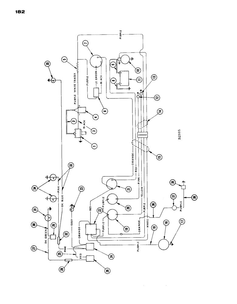 Схема запчастей Case IH 1660 - (182) - ELECTRICAL SYSTEM (55) - ELECTRICAL SYSTEMS