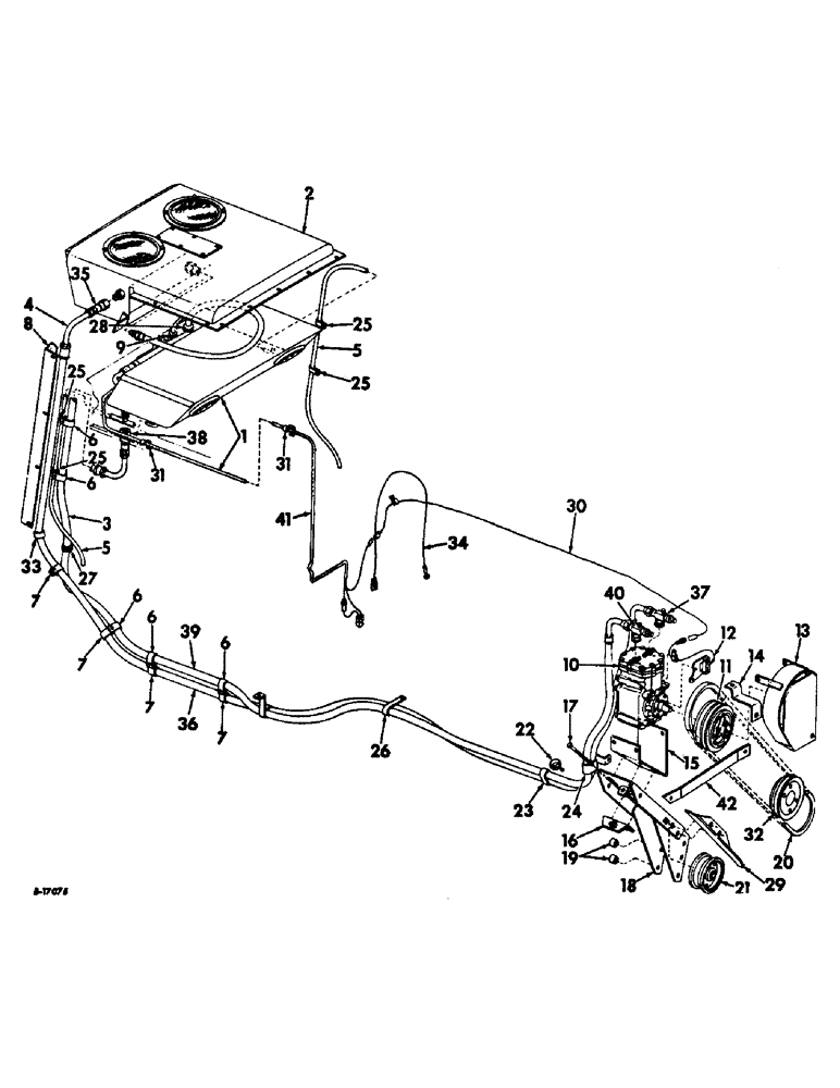 Схема запчастей Case IH 1206 - (N-13) - PARTS ACCESSORIES AND ATTACHMENTS, TRACTOR CAB AIR CONDITIONERS AND CONNECTIONS Accessories & Attachments