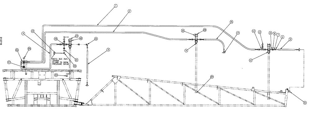 Схема запчастей Case IH SPX4260 - (302) - 90 6 BOOM SHUTOFF (RH) (AIM COMMAND) (78) - SPRAYING