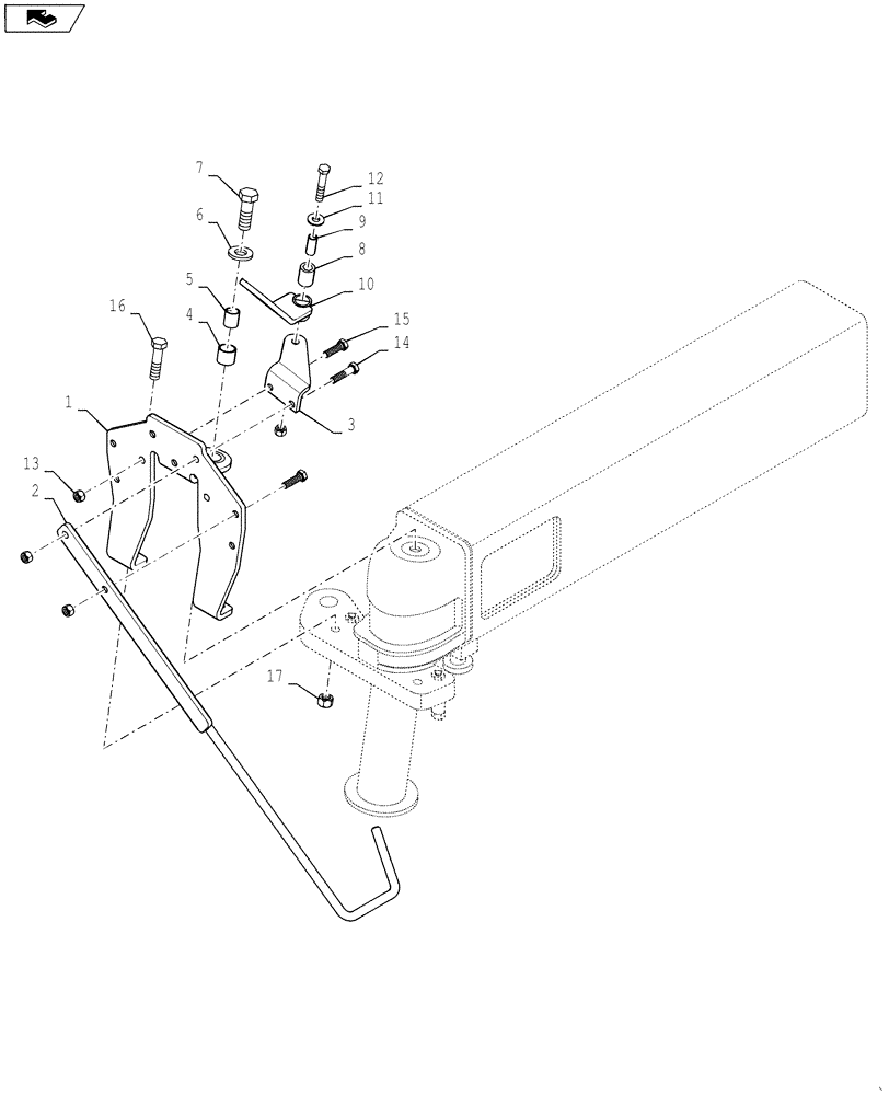 Схема запчастей Case IH 4420 - (04-007) - HOSE PIVOT GROUP, RF Suspension & Frame