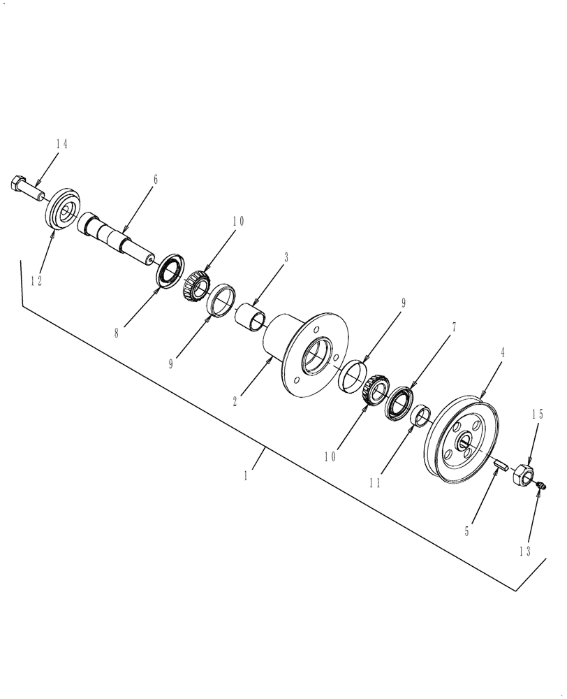 Схема запчастей Case IH RRX172 - (003) - SPINDLE ASSEMBLY - AUB144734 