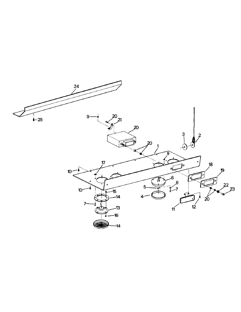Схема запчастей Case IH ST325 - (01-27) - CONSOLES, EARLY STYLE, BEFORE 11-1-78 (10) - CAB