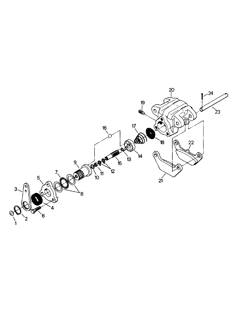 Схема запчастей Case IH KP-525 - (05-04) - PARK BRAKE CALIPER ASSEMBLY (5.1) - BRAKES