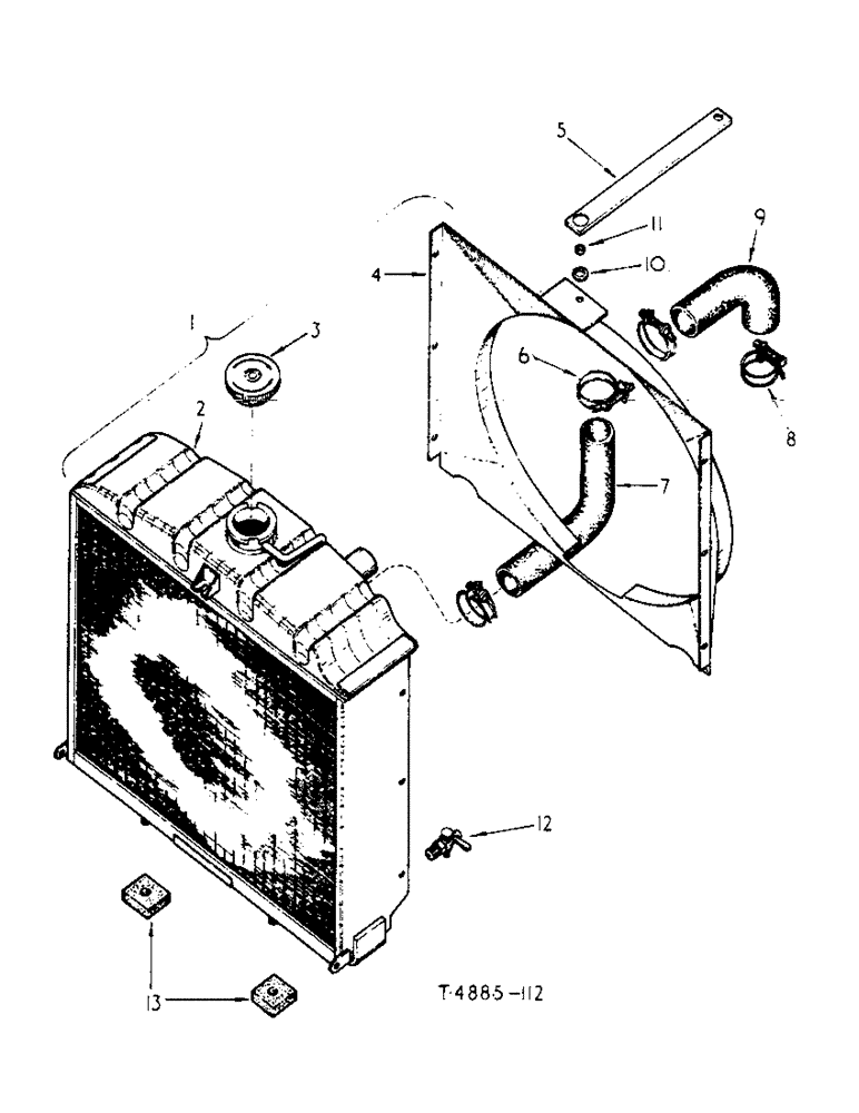 Схема запчастей Case IH 276 - (4-02) - RADIATOR AND CONNECTIONS (02) - ENGINE