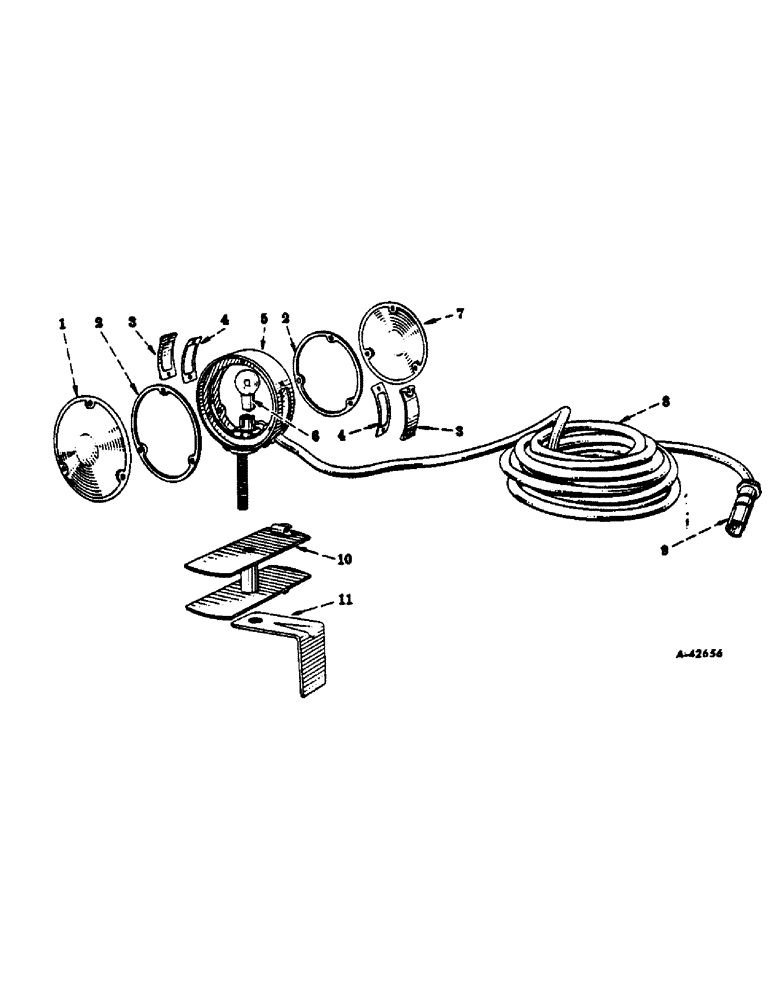 Схема запчастей Case IH 350 - (141) - ELECTRICAL SYSTEM, DIESEL ENGINE, SAFETY LIGHT, FOR TRACTORS EQUIPPED WITH SAFETY LIGHT PACKAGE (06) - ELECTRICAL SYSTEMS