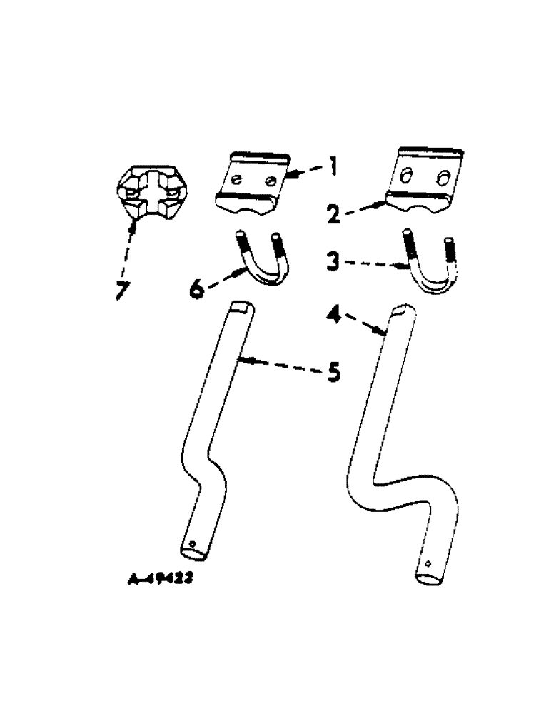 Схема запчастей Case IH 70 - (G-08[A]) - COLTER SHANKS AND CLAMPS, ONE PER FURROW 