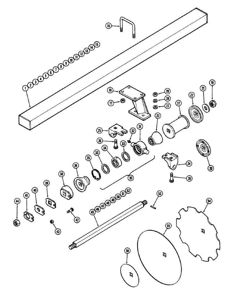 Схема запчастей Case IH G-SERIES - (24) - GANGS, G109, 9 INCH (228.6 MM) SPACING 
