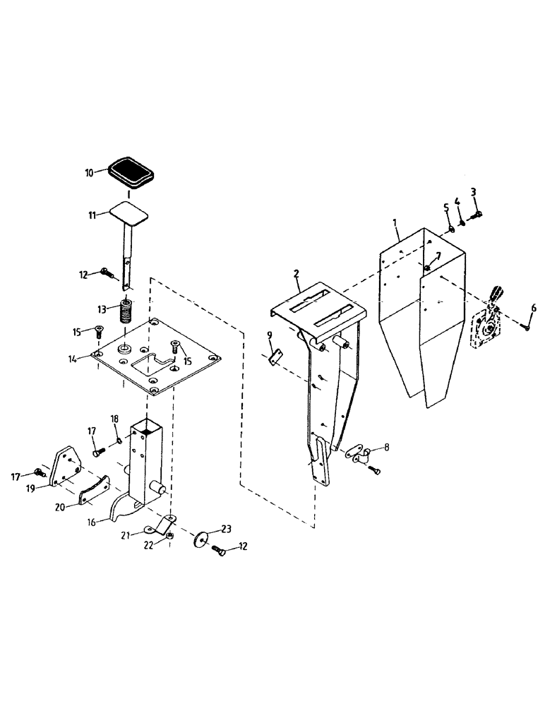Схема запчастей Case IH 7000 - (A05-35) - TRACTION CONTROL PEDESTAL, 7700 Mainframe & Functioning Components