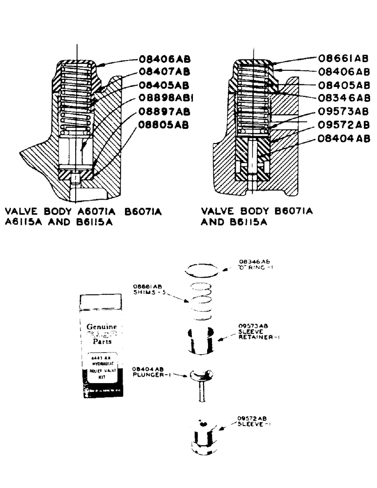 Схема запчастей Case IH SO-SERIES - (121) - HYDRAULIC SINGLE AND DUAL CONTROL UNIT, HYDRAULIC RELIEF VALVE (08) - HYDRAULICS