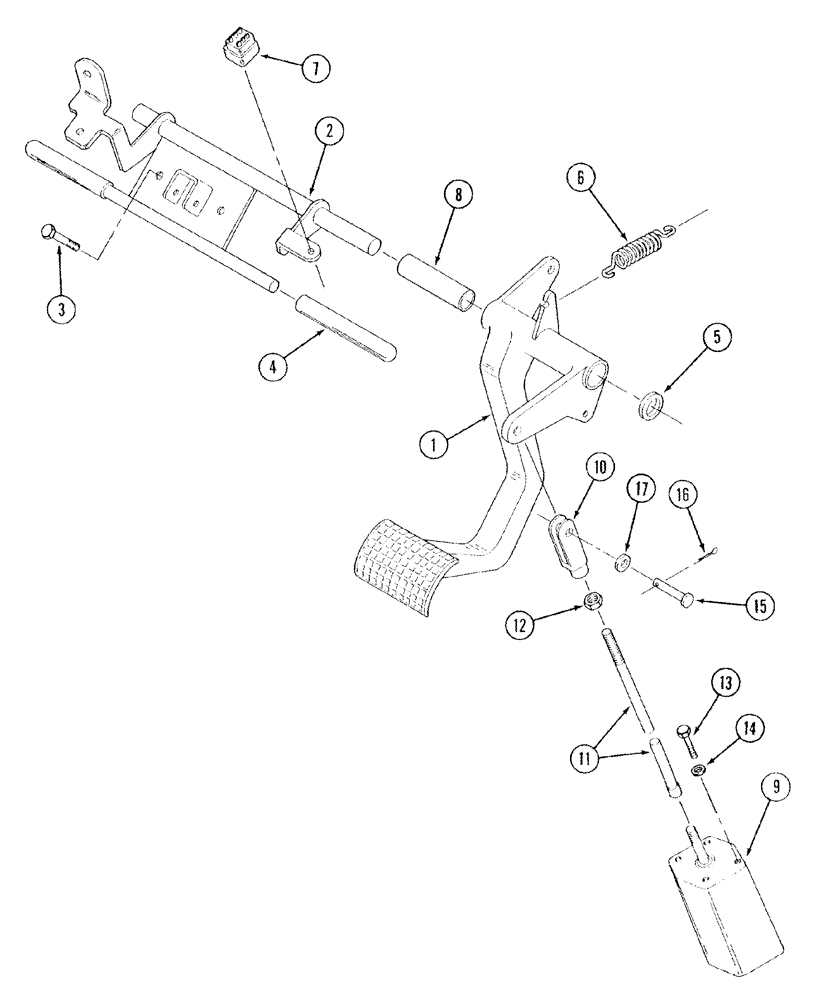 Схема запчастей Case IH STX440 - (07-01) - BRAKE CONTROL (07) - BRAKES