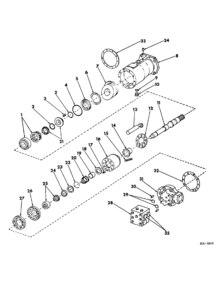 Схема запчастей Case IH 275 - (F-48) - HYDRAULIC SYSTEM, HYDROSTATIC DRIVE MOTOR (07) - HYDRAULIC SYSTEM