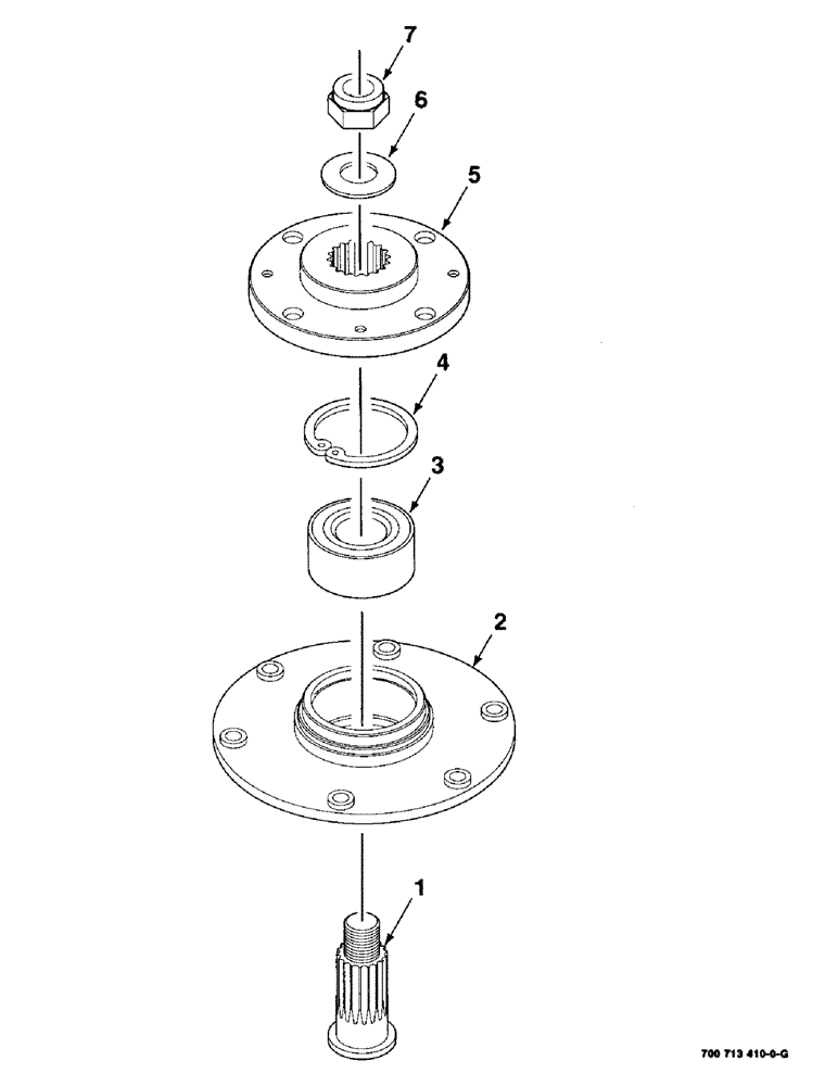 Схема запчастей Case IH 8315 - (3-12) - SPINDLE ASSEMBLY, 700713410 SPINDLE ASSEMBLY COMPLETE (09) - CHASSIS