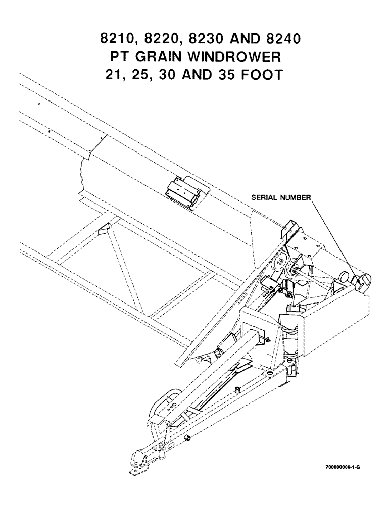 Схема запчастей Case IH 8230 - (1-02) - SERIAL NUMBER LOCATION (00) - GENERAL & PICTORIAL INDEX