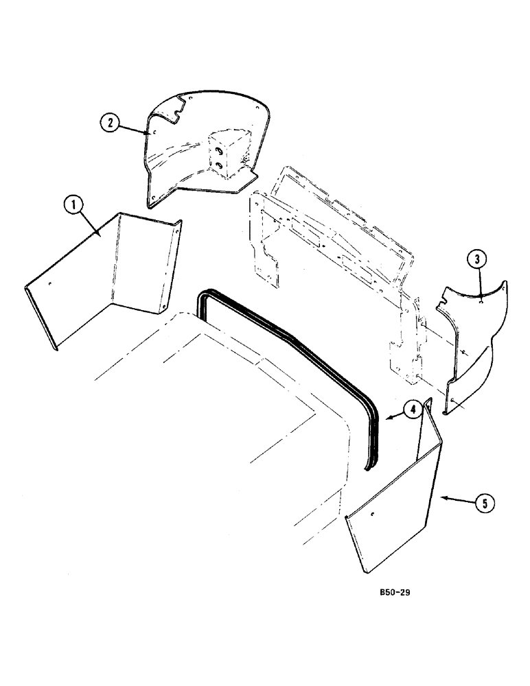 Схема запчастей Case IH 685 - (9-688) - INSTRUMENT PANEL SIDE HOUSING, VERSION WITHOUT CAB (09) - CHASSIS/ATTACHMENTS