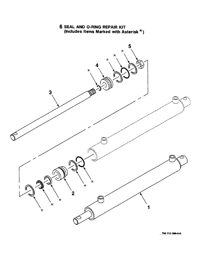 Схема запчастей Case IH 8585 - (8-14) - HYDRAULIC CYLINDER ASSEMBLY, BALE EJECTOR, 700713998 HYDRAULIC CYLINDER ASSEMBLY COMPLETE (07) - HYDRAULICS