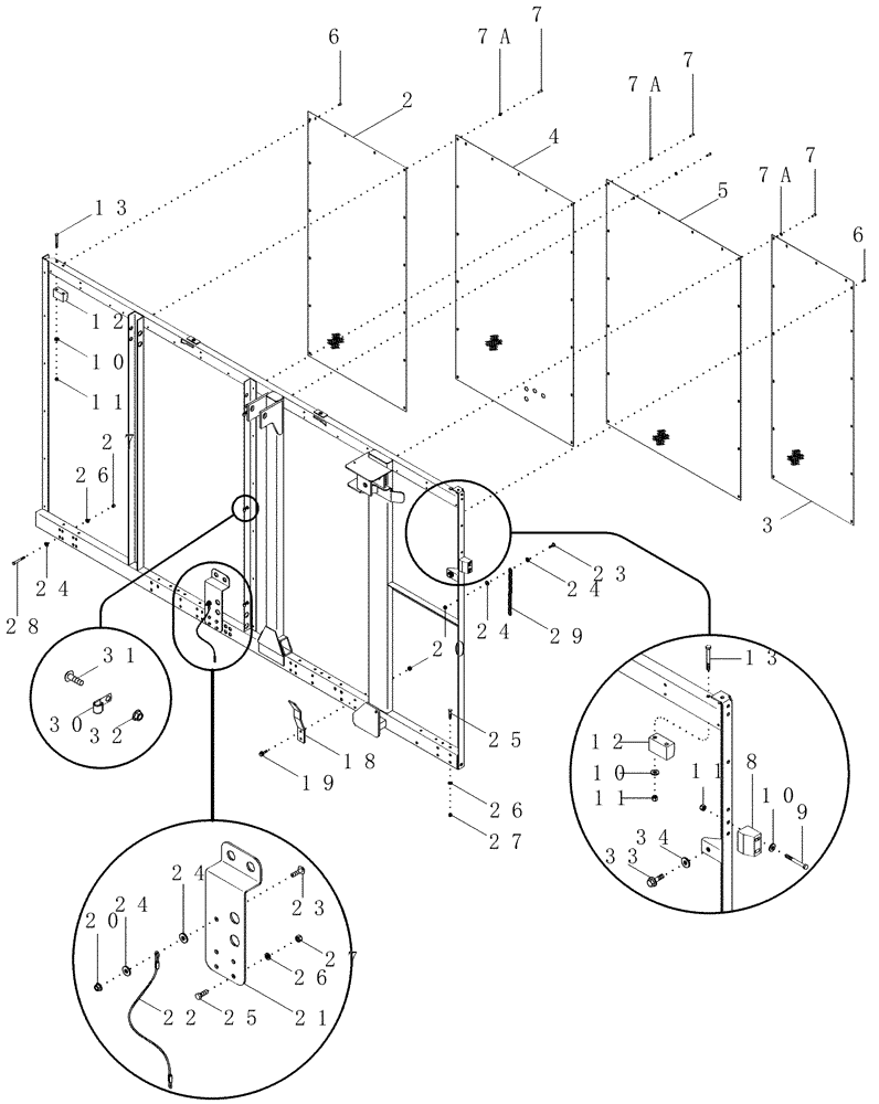 Схема запчастей Case IH 2555 - (09D-10A) - BASKET, FRONT WALL - ASN JFG010001 (16) - BASKET