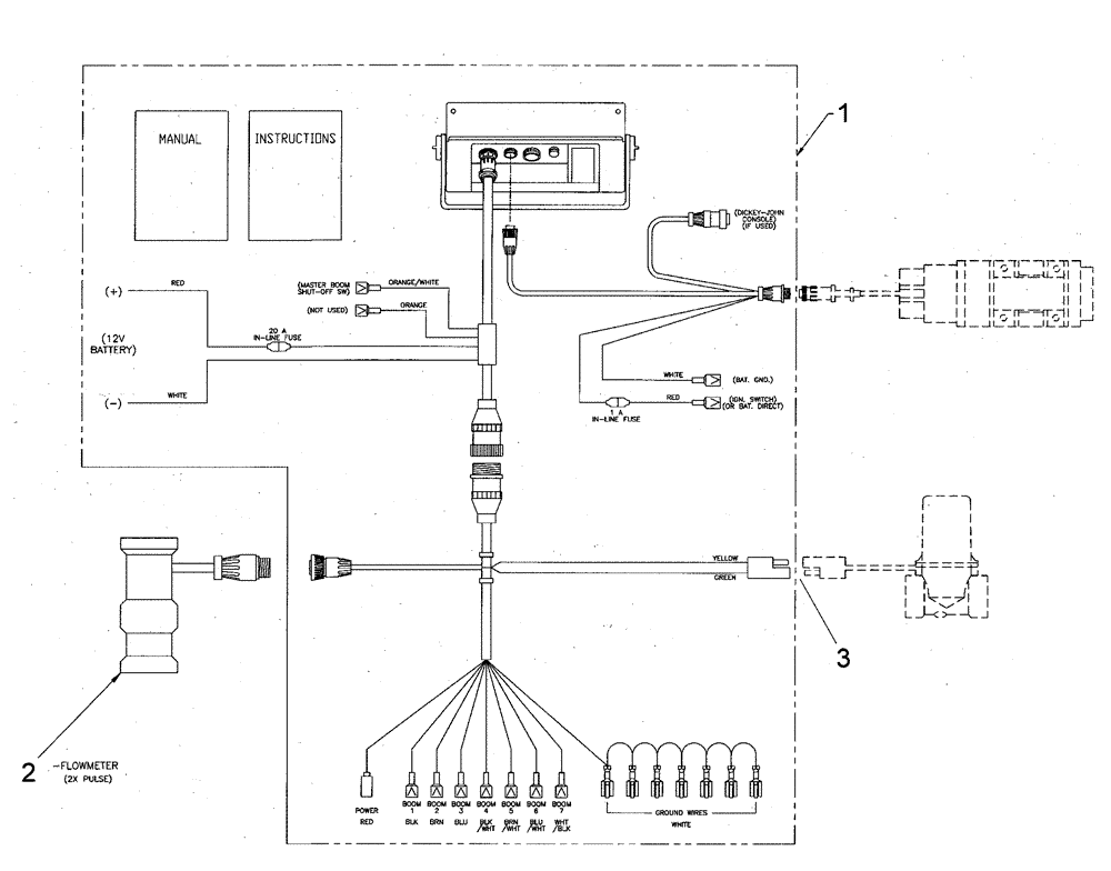Схема запчастей Case IH SPX4260 - (11-034) - RAVEN 460, 6 BOOM Options