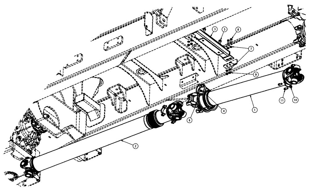 Схема запчастей Case IH FLX3510 - (03-009) - DRIVELINE GROUP, FLX3010 (03) - TRANSMISSION