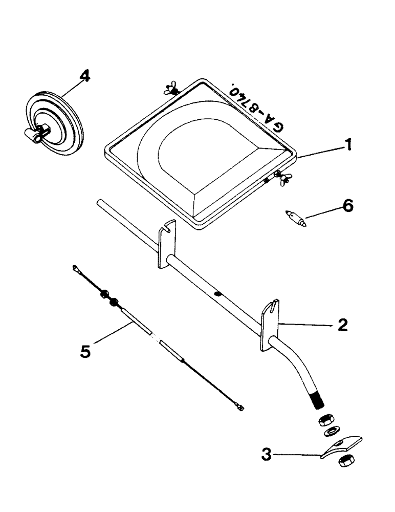 Схема запчастей Case IH 433 - (13-20) - WIDE LOAD SIGNAL W/REAR VIEW MIRROR (05) - SUPERSTRUCTURE