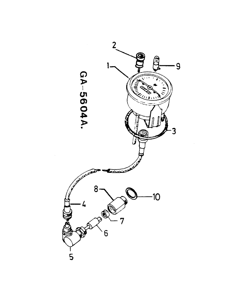 Схема запчастей Case IH 833 - (11-08) - TRACTORMETER Instruments
