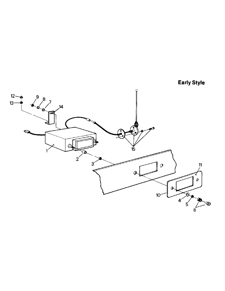 Схема запчастей Case IH ST325 - (01-29) - RADIO AND MOUNTING, AUTOMATIC, D, 11-1-78 TO 11-1-80 (10) - CAB