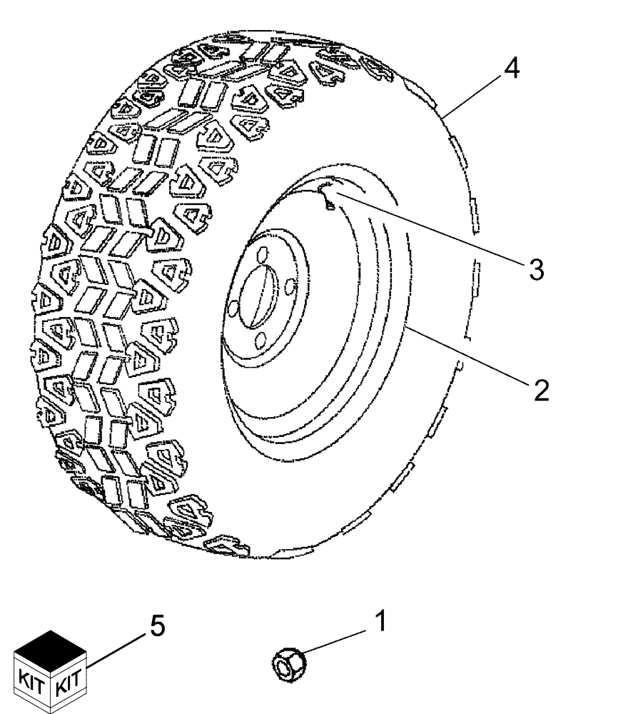 Схема запчастей Case IH SCOUT XL - (44.100.01) - WHEELS AND TIRES (44) - WHEELS