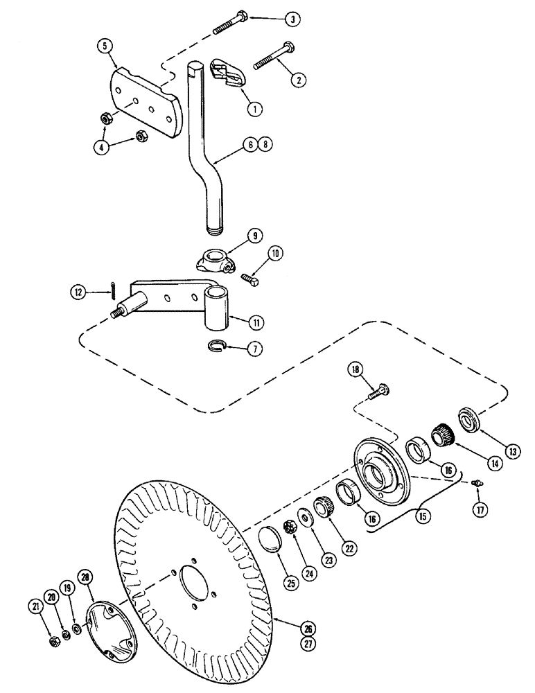Схема запчастей Case IH 600-SERIES - (36) - RIGID COULTER, ANTI-FRICTION BEARING 