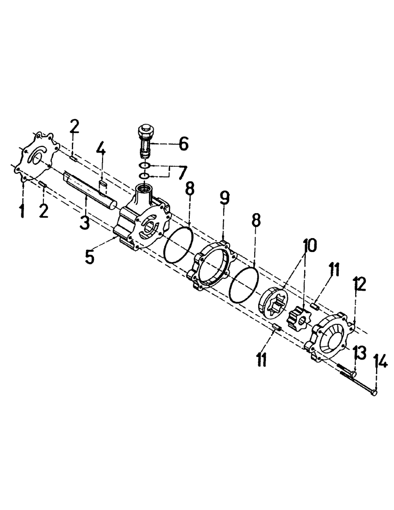 Схема запчастей Case IH 7000 - (B03-15) - CHARGE PUMP Hydraulic Components & Circuits