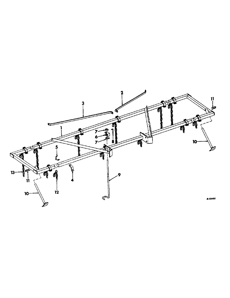 Схема запчастей Case IH 9 COIL - (R-4) - DRAWBAR, 3-SECTION NON-FOLDING 