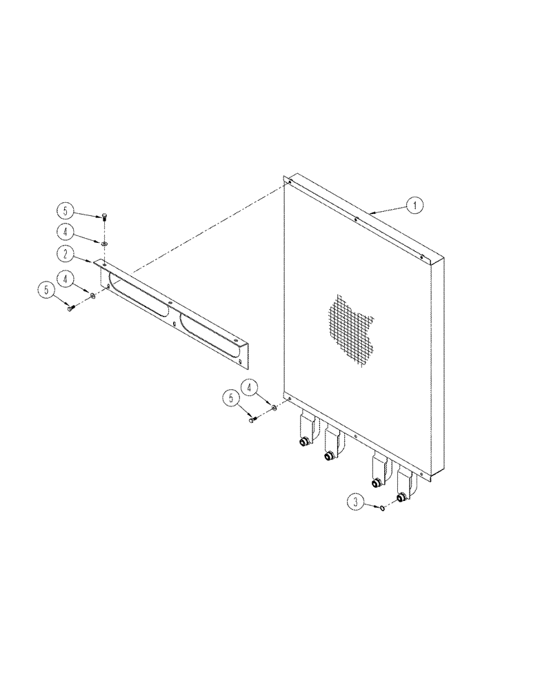 Схема запчастей Case IH STX375 - (08-02) - HYDRAULIC OIL COOLER MOUNTING (08) - HYDRAULICS