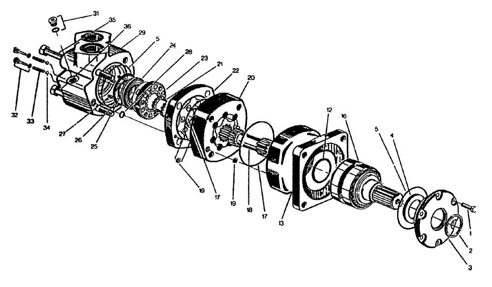 Схема запчастей Case IH 7700 - (B02[40A]) - HYDRAULIC MOTOR 6000 CHAR-LYNN: 59.9 CU. IN. Hydraulic Components & Circuits