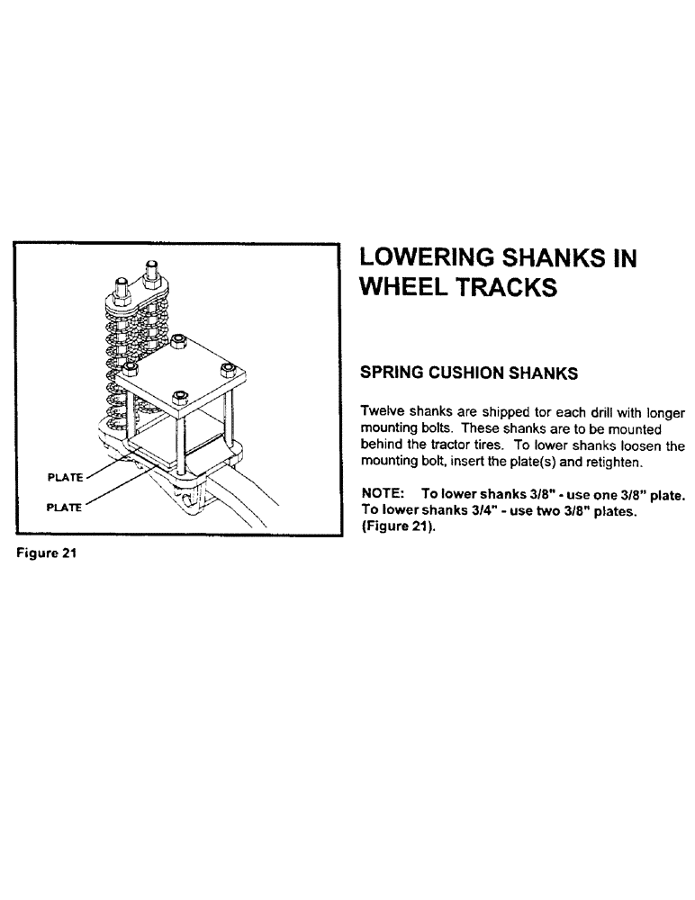 Схема запчастей Case IH CONCORD - (A10) - LOWERING SHANKS IN WHEEL TRACKS 