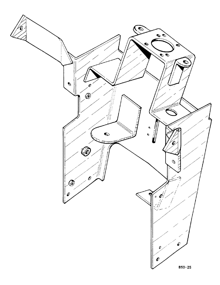 Схема запчастей Case IH 685 - (9-694) - STEERING SUPPORT (09) - CHASSIS/ATTACHMENTS